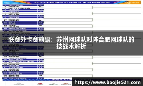 联赛外卡赛前瞻：苏州网球队对阵合肥网球队的技战术解析